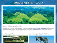 Tablet Screenshot of boholspeedrentacar.com